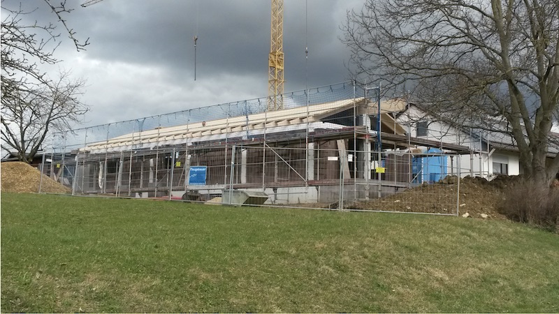 Dach entsteht